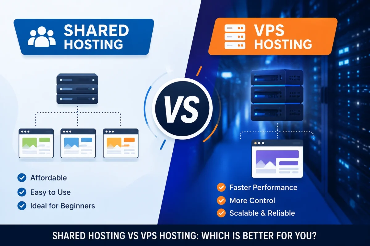 Shared Hosting vs VPS Hosting: Which One Should You Choose?